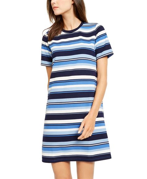 michael michael kors striped t shirt dress